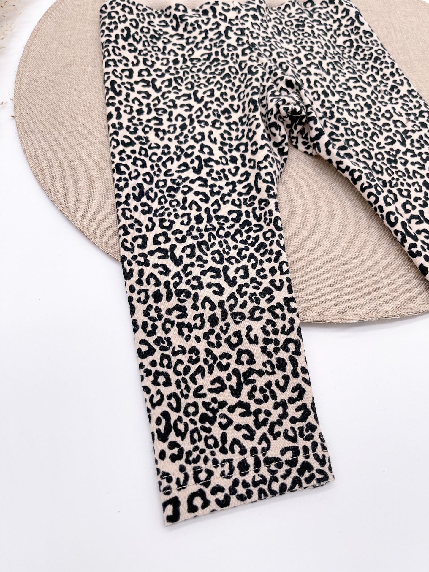 Leggins Leo Sand Beige Baby Kind Leoprint